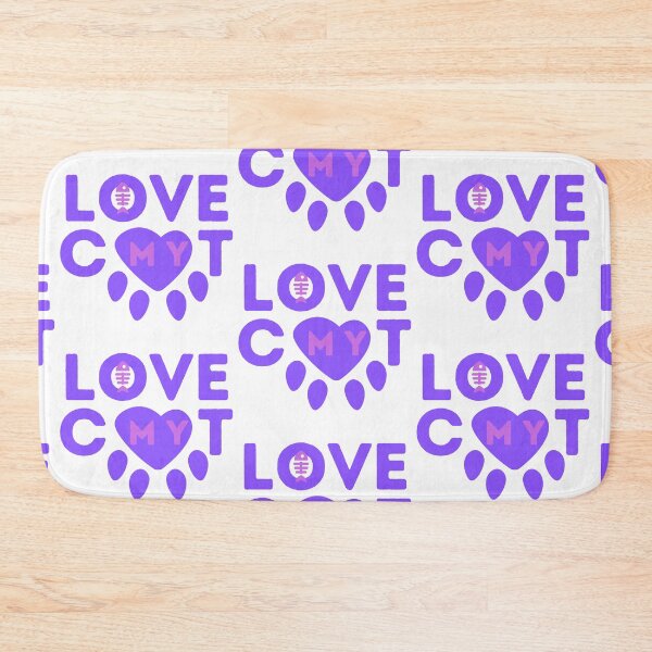 Item preview, I love my cat, love my cat, love my cats, cat love, love cats, my cat, my cats designed and sold by GOLDENGARDENART.