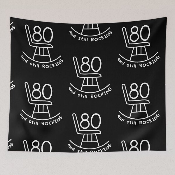 Item preview, Copy of Funny 80th Birthday Quote | 80 And Still Rocking designed and sold by AgataMaria.