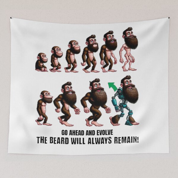 Item preview, The Evolution of Beard designed and sold by ElegantEdgeRA.