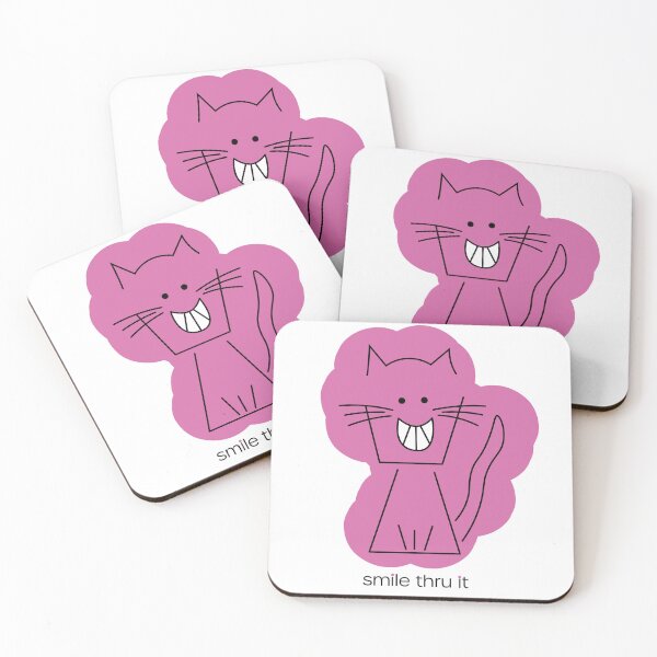 Item preview, Smile Thru It (Zoey the Happy Cat) designed and sold by kookadesigns.