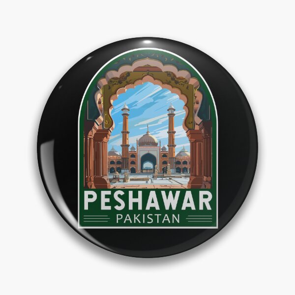 Item preview, Peshawar Pakistan Travel Art Emblem designed and sold by KrisSidDesigns.