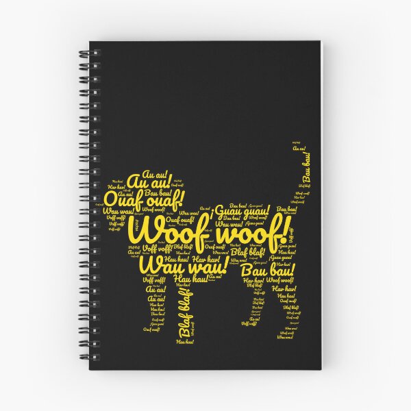 Item preview, Compilation of dog sounds from various languages in yellow designed and sold by LittleLizzard.