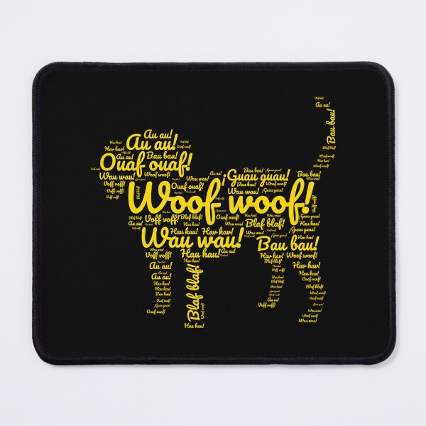 Item preview, Compilation of dog sounds from various languages in yellow designed and sold by LittleLizzard.