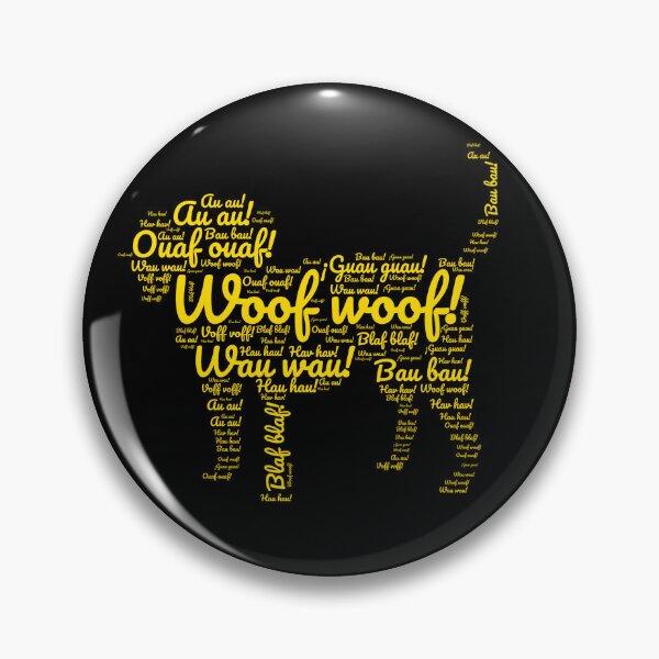 Item preview, Compilation of dog sounds from various languages in yellow designed and sold by LittleLizzard.