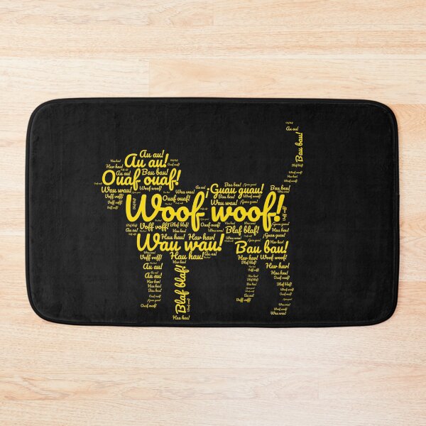 Item preview, Compilation of dog sounds from various languages in yellow designed and sold by LittleLizzard.