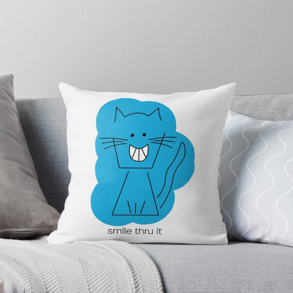 Item preview, Smile Thru It (Zoey the Happy Cat) designed and sold by kookadesigns.