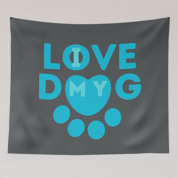 Item preview, I love my dog, love my dog, love my dogs, dog love, love dogs, my dog, my dogs designed and sold by GOLDENGARDENART.