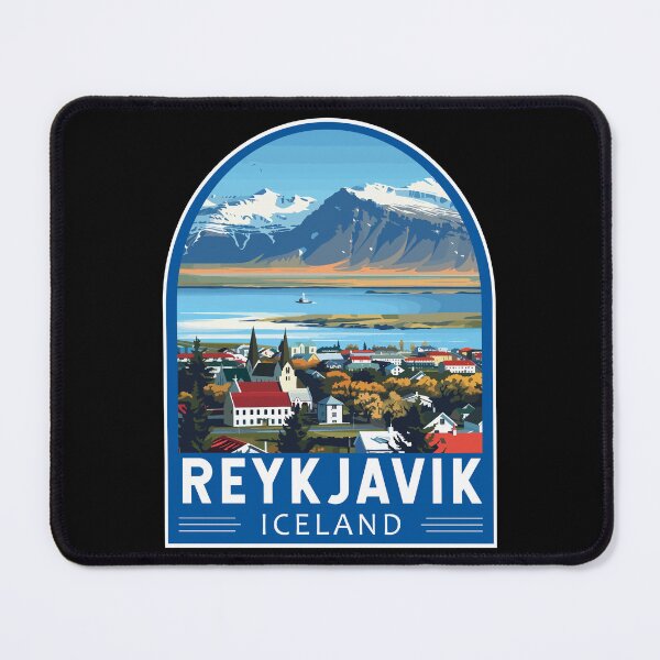Item preview, Reykjavík Iceland Travel Art Emblem designed and sold by KrisSidDesigns.