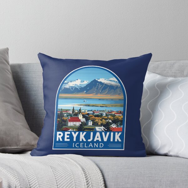 Item preview, Reykjavík Iceland Travel Art Emblem designed and sold by KrisSidDesigns.
