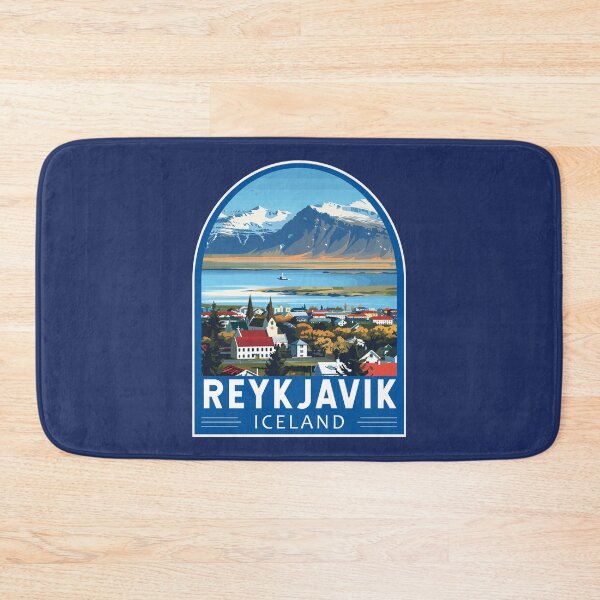 Item preview, Reykjavík Iceland Travel Art Emblem designed and sold by KrisSidDesigns.