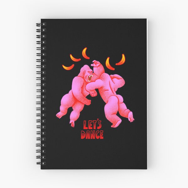 Item preview, colorful gorilla, pink gorillas, let's dance, gorillas, cool gorilla, dance designed and sold by noico.