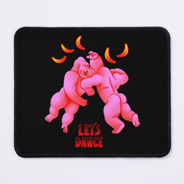 Item preview, colorful gorilla, pink gorillas, let's dance, gorillas, cool gorilla, dance designed and sold by noico.
