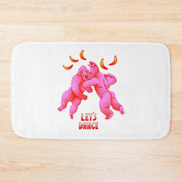Item preview, colorful gorilla, pink gorillas, let's dance, gorillas, cool gorilla, dance designed and sold by noico.
