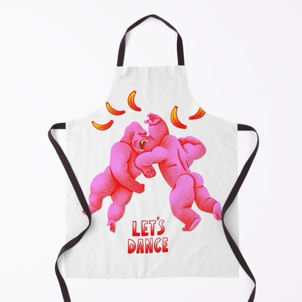 Item preview, colorful gorilla, pink gorillas, let's dance, gorillas, cool gorilla, dance designed and sold by noico.