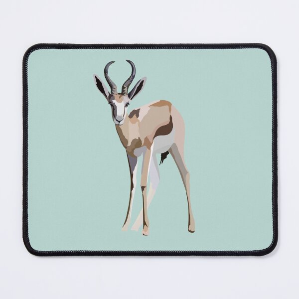 Item preview, S is for Springbok,Springbok Artwork – Graceful Antelope Illustration and Wildlife Design designed and sold by PrettylittlepastelUk.