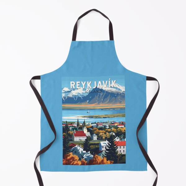 Item preview, Reykjavík Iceland Travel Art Vintage designed and sold by KrisSidDesigns.