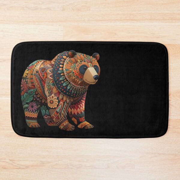 Item preview, Wooden folk bear 3D design designed and sold by Folksy Living.