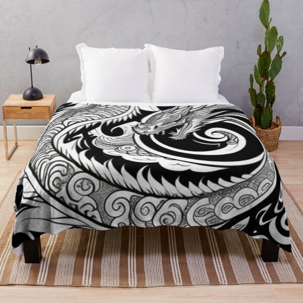 Item preview, Dragon in black and white  designed and sold by Roxburylane.