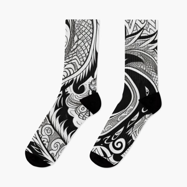 Item preview, Dragon in black and white  designed and sold by Roxburylane.