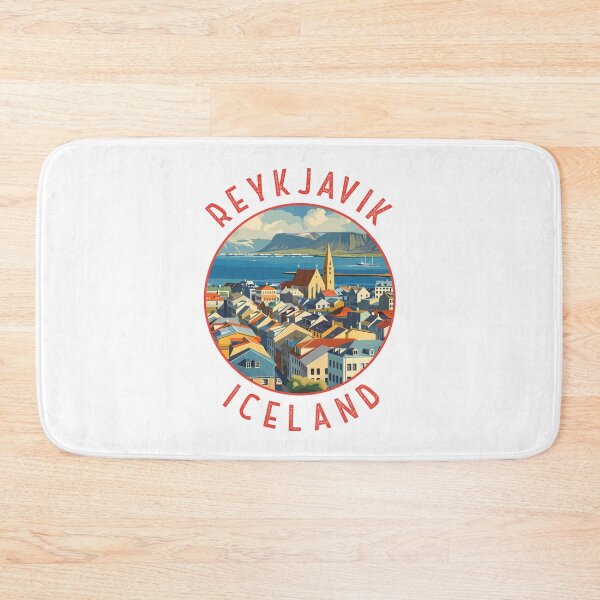 Item preview, Reykjavík Iceland Retro Distressed Circle designed and sold by KrisSidDesigns.