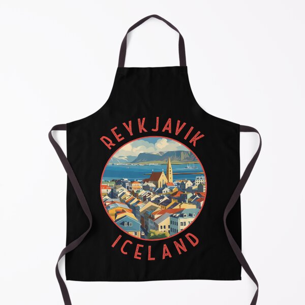 Item preview, Reykjavík Iceland Retro Distressed Circle designed and sold by KrisSidDesigns.