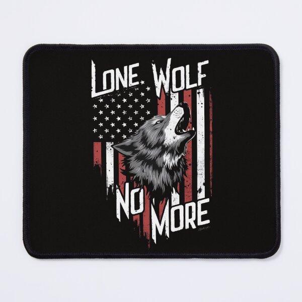 Item preview, Lone Wolf No More - Patriotic Wolf T-Shirt Design designed and sold by HOMEDESIGNPRINT.
