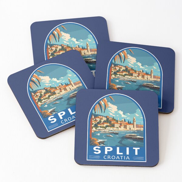 Item preview, Split Croatia Travel Art Emblem designed and sold by KrisSidDesigns.