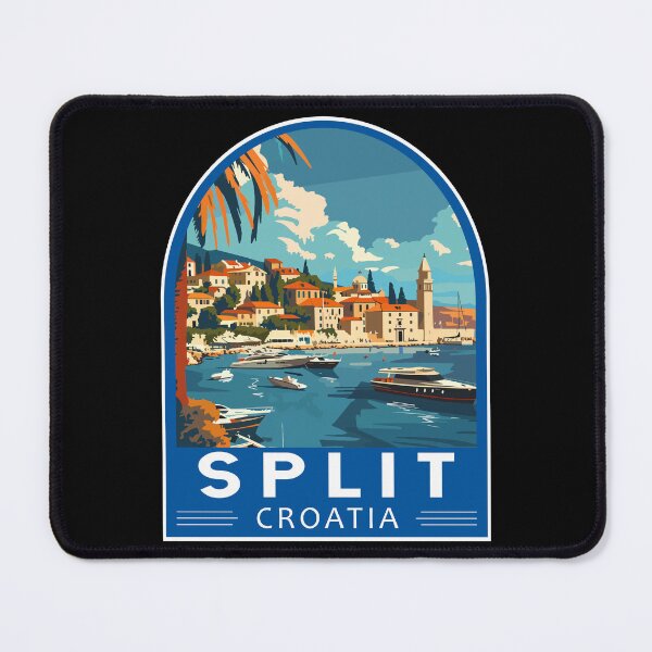 Item preview, Split Croatia Travel Art Emblem designed and sold by KrisSidDesigns.
