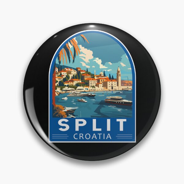 Item preview, Split Croatia Travel Art Emblem designed and sold by KrisSidDesigns.