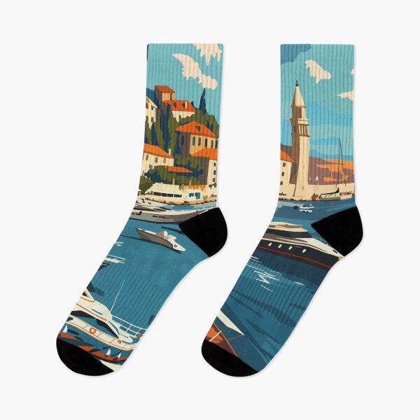 Item preview, Split Croatia Travel Art Vintage designed and sold by KrisSidDesigns.