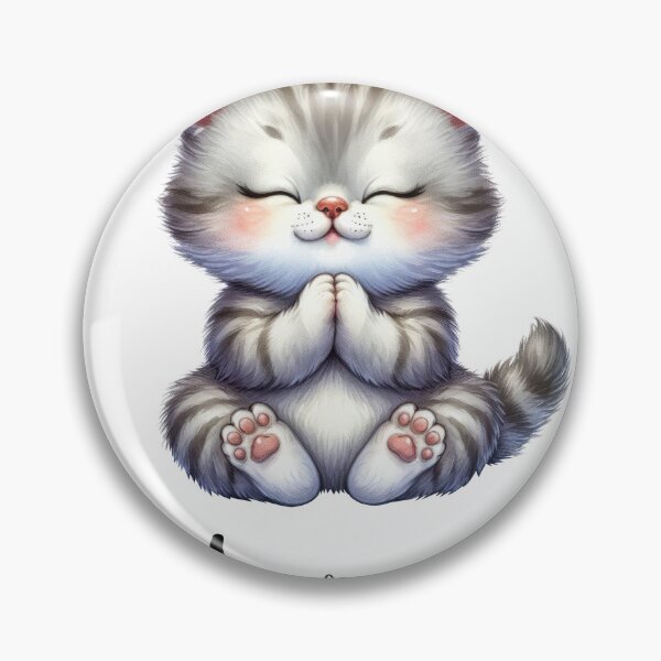Item preview, Meowmaste Kitten - Zen Cat Illustration designed and sold by ddproducts.
