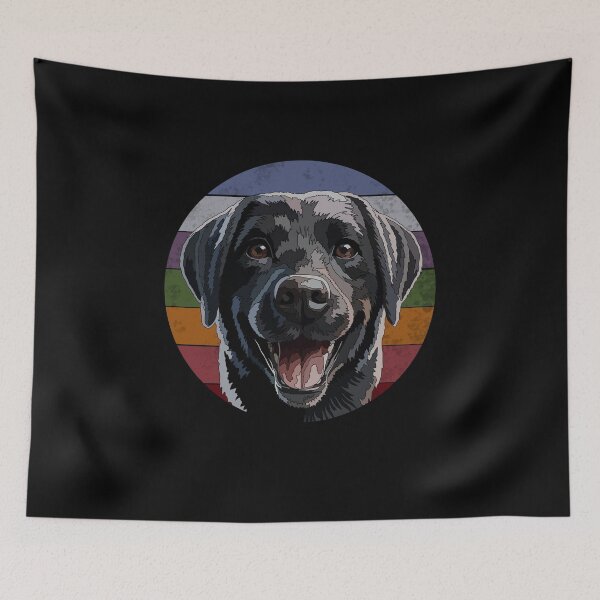 Item preview, Vintage Black Labrador designed and sold by Just-Arts-4U.