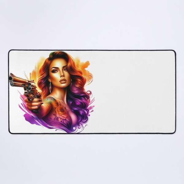 Item preview, “Fatal Beauty: an armed and dangerous woman” designed and sold by CHRIST5000.