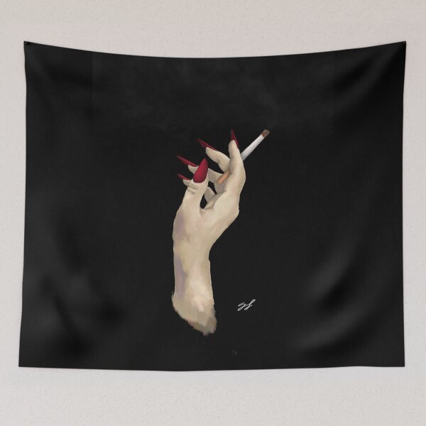Item preview, cigarette in hand designed and sold by Fitra  Arts.