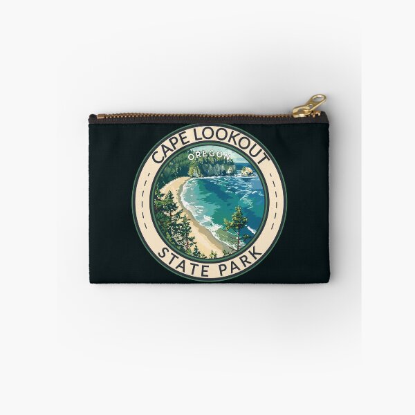 Item preview, Cape Lookout State Park Oregon Travel Art Badge designed and sold by KrisSidDesigns.