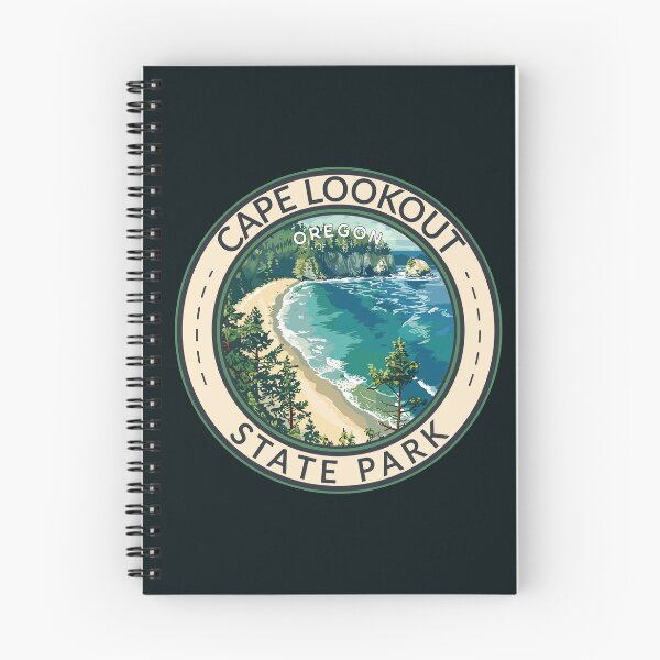 Item preview, Cape Lookout State Park Oregon Travel Art Badge designed and sold by KrisSidDesigns.