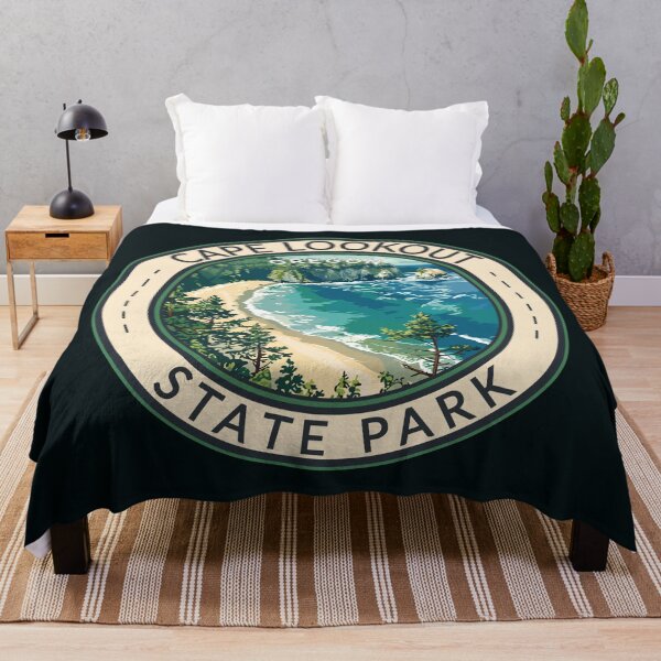 Item preview, Cape Lookout State Park Oregon Travel Art Badge designed and sold by KrisSidDesigns.