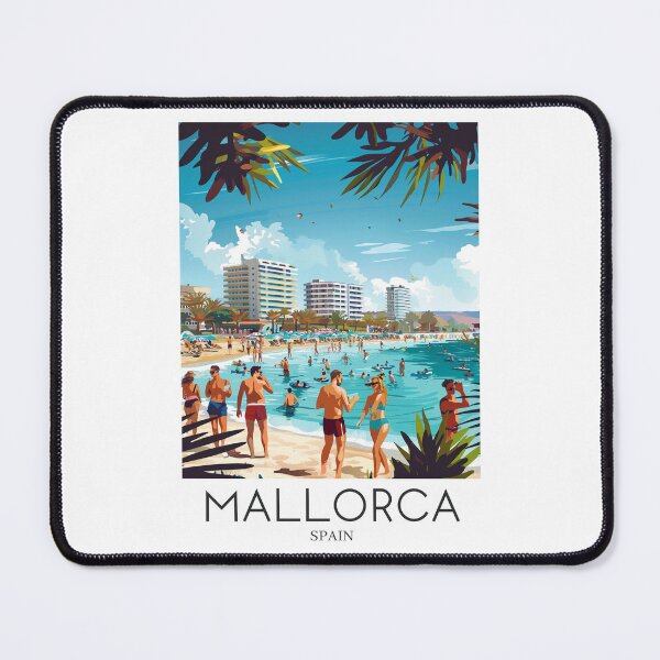 Item preview, A Pop Art Travel Print of Mallorca - Spain designed and sold by StudioRedKoala.