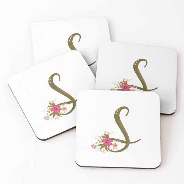 Item preview, Vintage Bouquet Floral Initial - S designed and sold by Willow & Grace Designs.