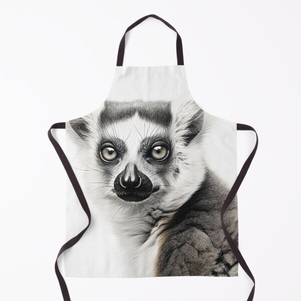 Item preview, Black and White Lemur Pencil Drawing designed and sold by Pencil-Art.