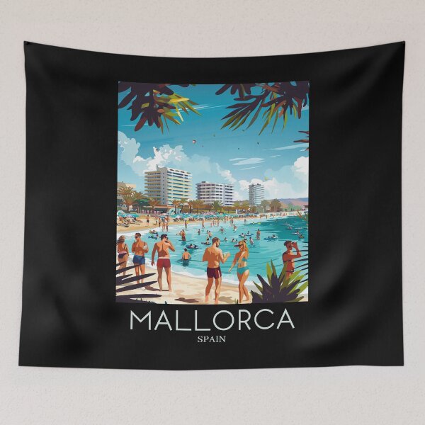 Item preview, A Pop Art Travel Print of Mallorca - Spain designed and sold by StudioRedKoala.