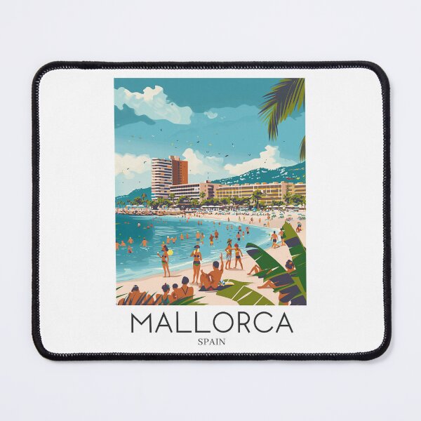 Item preview, A Pop Art Travel Print of Mallorca - Spain designed and sold by StudioRedKoala.