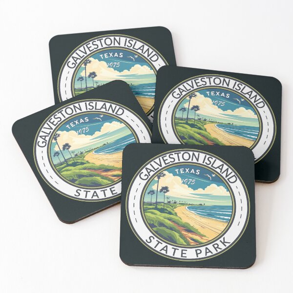 Item preview, Galveston Island State Park Texas Travel Art Badge designed and sold by KrisSidDesigns.