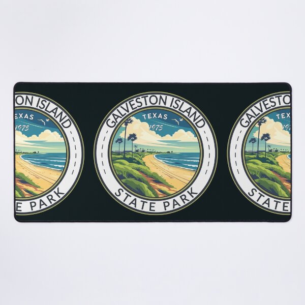Item preview, Galveston Island State Park Texas Travel Art Badge designed and sold by KrisSidDesigns.