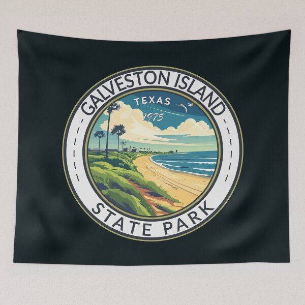 Item preview, Galveston Island State Park Texas Travel Art Badge designed and sold by KrisSidDesigns.