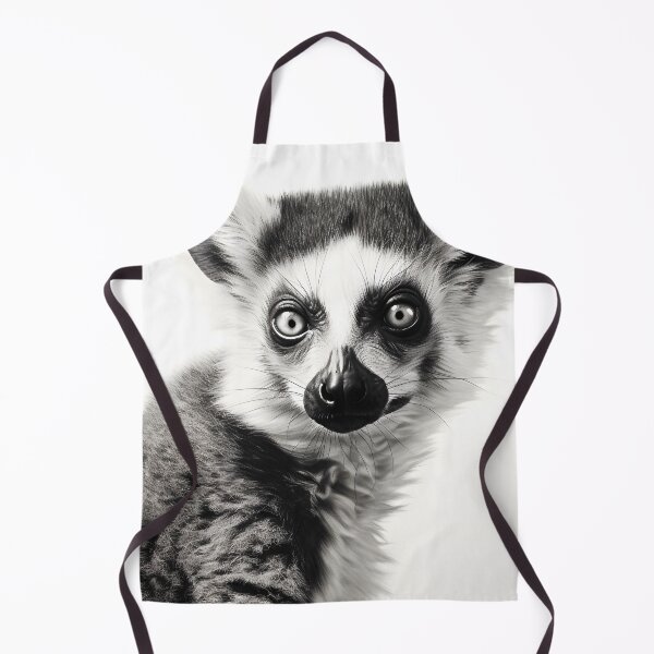 Item preview, Black and White Lemur Pencil Drawing designed and sold by Pencil-Art.