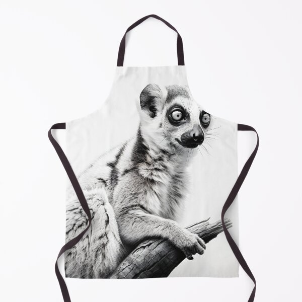 Item preview, Black and White Lemur Pencil Drawing designed and sold by Pencil-Art.