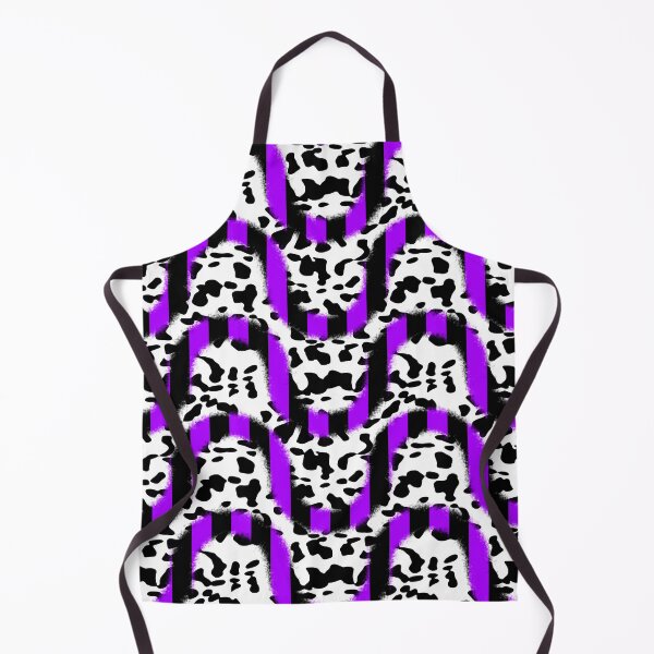 Item preview, Black And Purple Stripe Truchet Over Cow Print  designed and sold by TheRulerofEarth.
