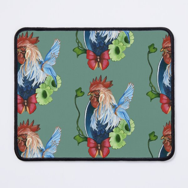 Item preview, Rooster and hummingbird designed and sold by KnowingWonder.