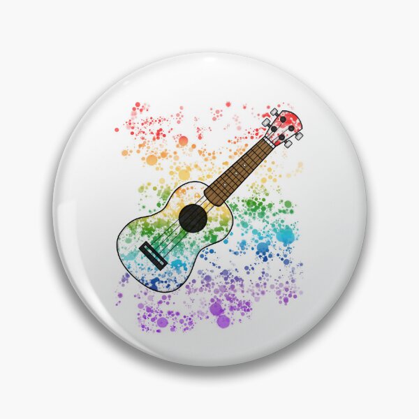 Item preview, Ukulele Ukulelist Rainbow Colours Uke Player Musician designed and sold by doodlerob.